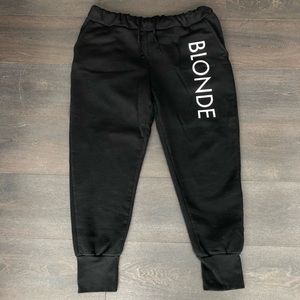 Brunette the Label - Blonde Jogger Sweat Pant M/L